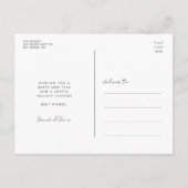 retro script Peace out 2025 Nieuwjaarsfoto Feestdagenkaart (Achterkant)