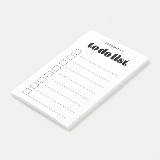  retro script to do lijst post-it® notes (Schuin)