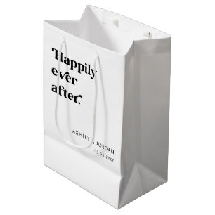 Retro Script Typografie Gelukkig Tot Het Einde Der Medium Cadeauzakje
