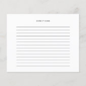  Retro Script Vrijgezellenfeest Recept Kaart (Achterkant)