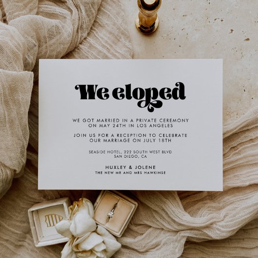 retro script We hielden aankondiging