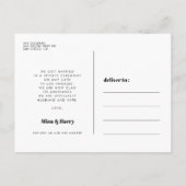 retro script We hielden foto Briefkaart (Achterkant)