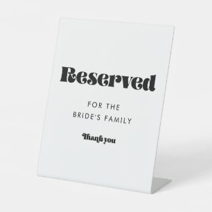  Retro Script Wedding Reserveren Reclamebord Met Voetstuk