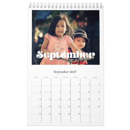Retro  scriptfamilie kalender 2026 (Sep 2027)