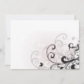 Retro scrolls Uitnodiging (Achterkant)