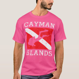 Retro Scuba Diver Grand Cayman Islands Scuba Divin T-shirt