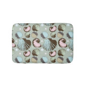 Retro Seashell Patroon Badmat (Voorkant)
