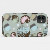 Retro Seashell Patroon Case-Mate iPhone Case (Achterkant (horizontaal))