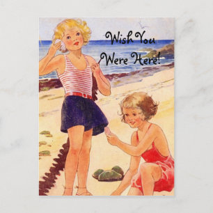 Retro Seashore Briefkaart