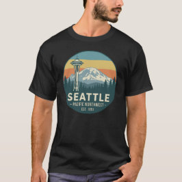 Retro Seattle Pacific Northwest Mt. Rainier T-shirt