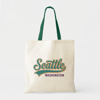 Retro Seattle Washington Vintage Typografie Tote Bag