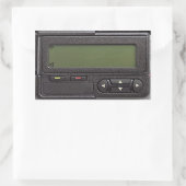 Retro Semafoon Rechthoekige Stickers (Tas)