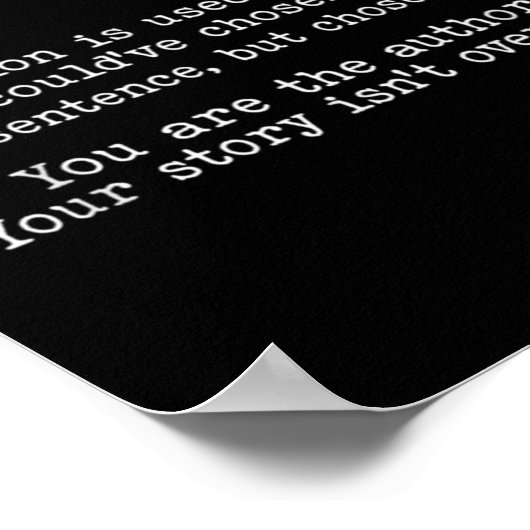 Retro Semicolon Definition Suicide Prevention Awar Poster (Hoek)