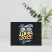 Retro Senior 2025 Klasse van 2025 Afstuderen Briefkaart (Staand voorkant)