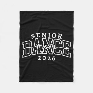 Retro senior dansmoeder klas van 2026 danser fleece deken