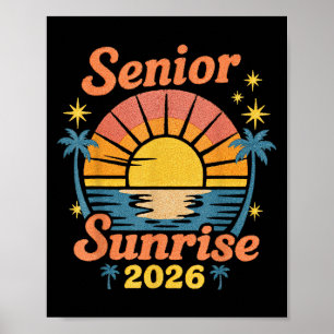 Retro Senior Sunrise 2026 High School CL van 2026 Poster