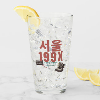 Retro Seoul 199X Glass Mug – Street Vibes Edition Glas