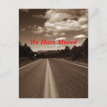 Retro Sepia Highway We hebben de aankondiging van 