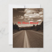 Retro Sepia Highway We hebben de aankondiging van (Voorkant)