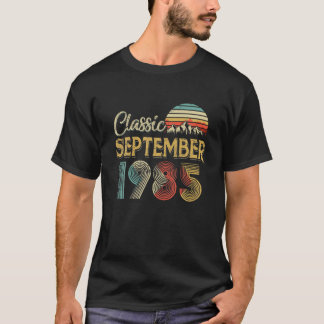 Retro  SEPTEMBER 1985 35th Birthday Gift for T-shirt
