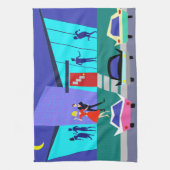 Rétro serviette de cuisine de partie de Chambre (Vertical)