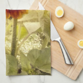 Rétro serviette de cuisine poussiéreuse de (Quart Plié)