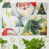 Rétro serviette de cuisine vintage de Noël de (Plié)