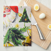 Rétro serviette de cuisine vintage de Noël de (Quart Plié)