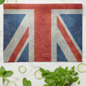 Rétro serviette de thé de style de drapeau (Plié)