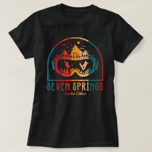 Retro Seven Springs Ski T-shirt