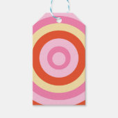 Retro Seventies Circle Cadeaulabel (Voorkant)