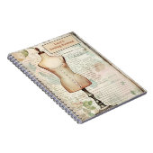 Retro Sewing Journal Tailor's Dummy (Côté Droit)