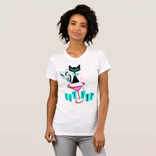 Retro  Sexton Atomic Cat CatNip T-shirt (Voorkant volledig)