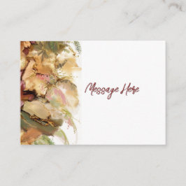 Retro sfeer bloemige kunst Retouradres Label Informatiekaartje