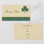 Retro Shamrock Visitekaartje (Voorkant / Achterkant)