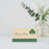 Retro Shamrock Visitekaartje (Staand voorkant)