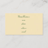 Retro Shamrock Visitekaartje (Achterkant)