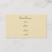 Retro Shamrock Visitekaartje (Achterkant)