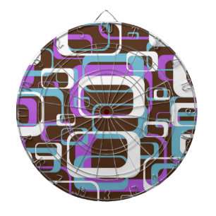 RETRO SHAPES PATTERN DARTBORD