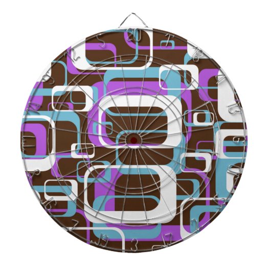 RETRO SHAPES PATTERN DARTBORD (Voorkant)