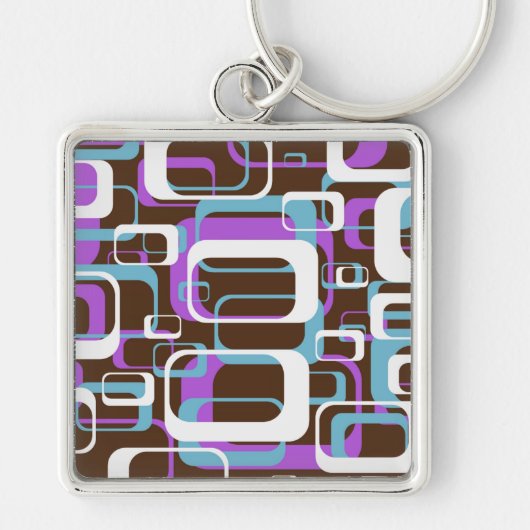 RETRO SHAPES PATTERN SLEUTELHANGER (Voorkant)