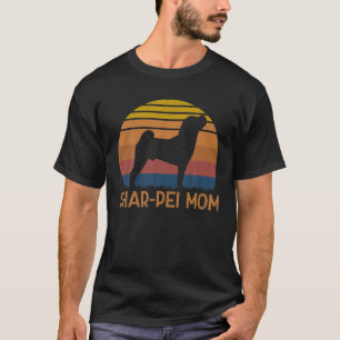 Retro Shar-Pei Ma - Sharpei Dog Eigenaar moeder Pe T-shirt