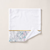 RETRO SHELL AQUA SPLASH WHITROOM BATHROOM TOWEL SE BAD HANDDOEK (Wasdoekje)