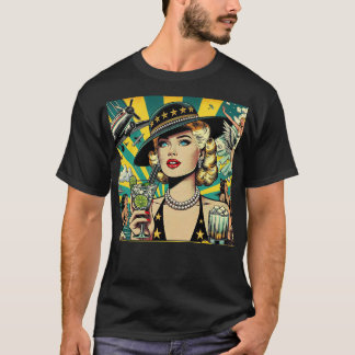 Retro Show Girl  T-shirt