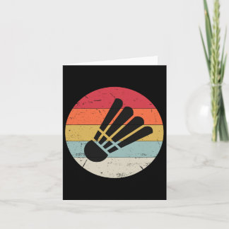 Retro Shuttle  Badminton Player Coach Sport Kaart