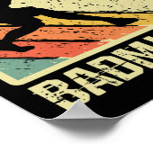 Retro  Shuttle Player Badminton Poster (Hoek)