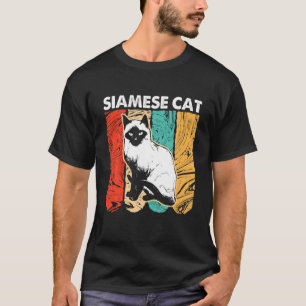 Retro  Siamese Cat T-shirt