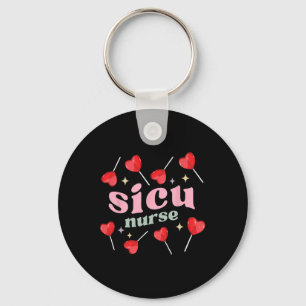 Retro Sicu-verpleegster Lolly's Valentijnsdag Chir Sleutelhanger