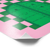 Retro Sidi Bou Said Foto Afdruk (Hoek)