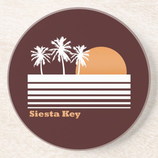 Retro Siesta Key Onderzetters (Voorkant)